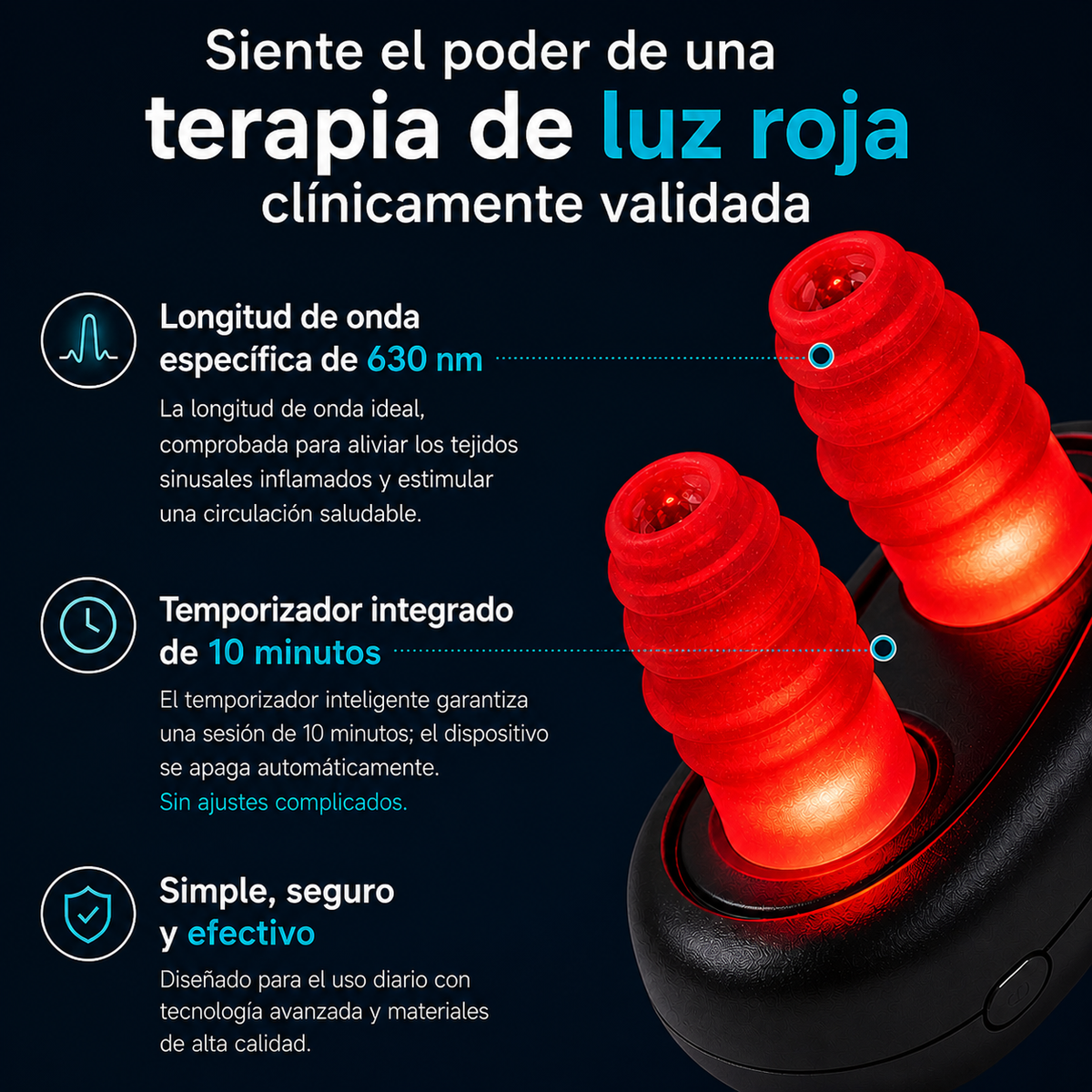 LuzNasal 660™ — Intranasal Red Light Therapy