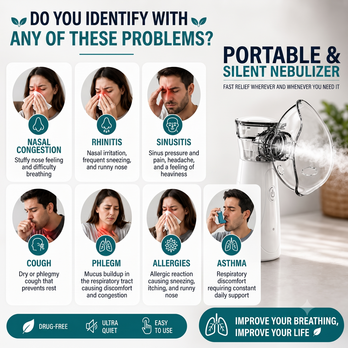 AirMist Pro™ — Portable Silent Nebulizer